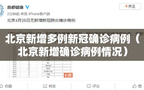 北京新增多例新冠确诊病例（北京新增确诊病例情况）