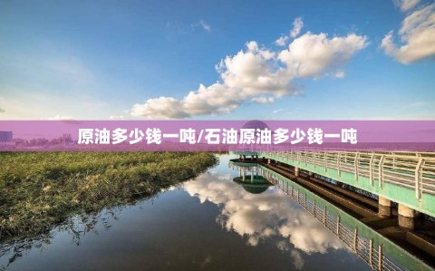 原油多少钱一吨/石油原油多少钱一吨