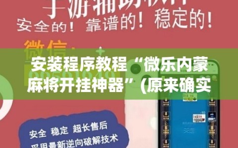 安装程序教程“微乐内蒙麻将开挂神器”(原来确实是有插件)