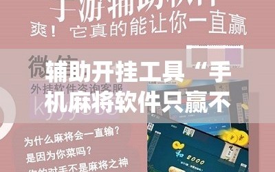 辅助开挂工具“手机麻将软件只赢不输”(原来确实是有插件)