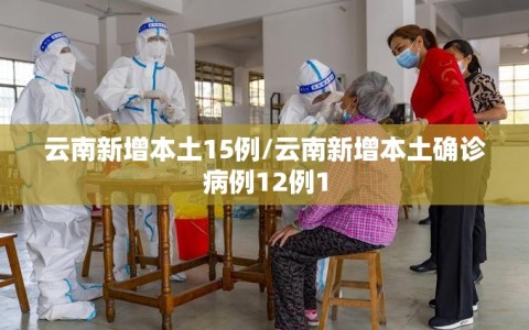 云南新增本土15例/云南新增本土确诊病例12例1