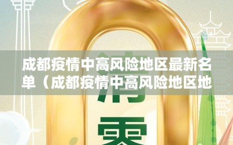 成都疫情中高风险地区最新名单（成都疫情中高风险地区地图）