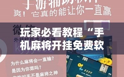 玩家必看教程“手机麻将开挂免费软件下载”分享装挂详细步骤