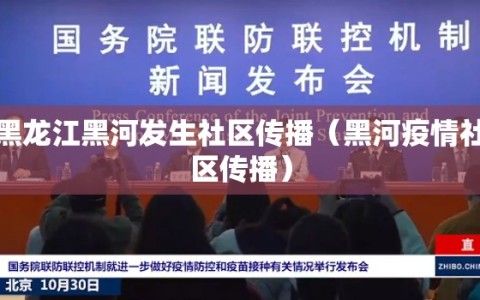 黑龙江黑河发生社区传播（黑河疫情社区传播）
