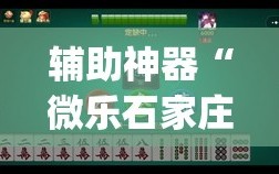 辅助神器“微乐石家庄麻将有挂吗”(原来确实是有插件)