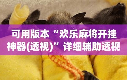 可用版本“欢乐麻将开挂神器(透视)”详细辅助透视