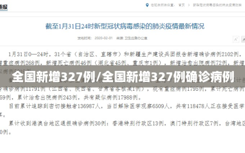 全国新增327例/全国新增327例确诊病例