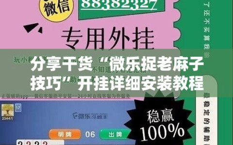 分享干货“微乐捉老麻子技巧”开挂详细安装教程