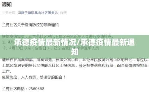 承德疫情最新情况/承德疫情最新通知
