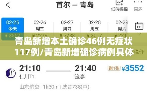 青岛新增本土确诊46例无症状117例/青岛新增确诊病例具体情况