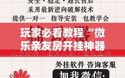 玩家必看教程“微乐亲友房开挂神器”掌握辅助功能必胜规则