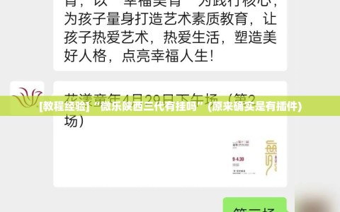 [教程经验]“微乐陕西三代有挂吗”(原来确实是有插件)