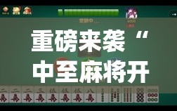 重磅来袭“中至麻将开挂教程方法”开挂(透视)辅助神器