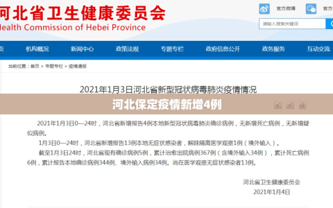 河北保定疫情新增4例