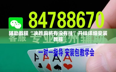 辅助教程“决胜麻将有没有挂”开挂详细安装教程