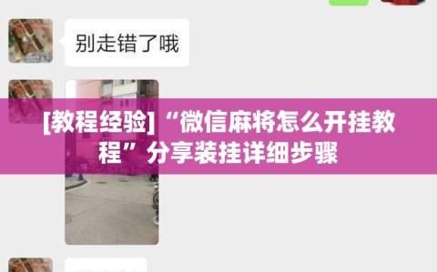 [教程经验]“微信麻将怎么开挂教程”分享装挂详细步骤