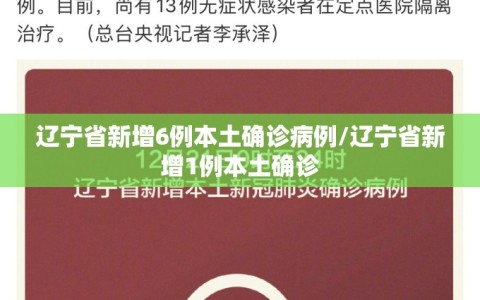 辽宁省新增6例本土确诊病例/辽宁省新增1例本土确诊