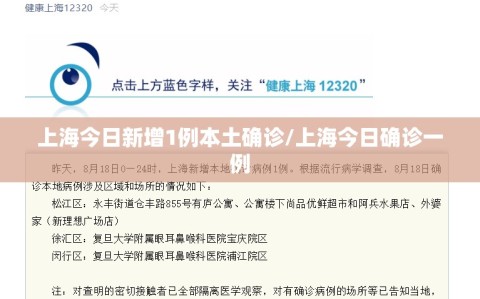 上海今日新增1例本土确诊/上海今日确诊一例