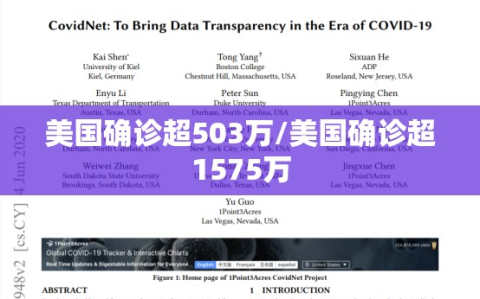 美国确诊超503万/美国确诊超1575万