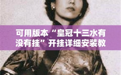 可用版本“皇冠十三水有没有挂”开挂详细安装教程