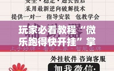 玩家必看教程“微乐跑得快开挂”掌握辅助功能必胜规则