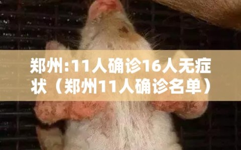 郑州:11人确诊16人无症状（郑州11人确诊名单）
