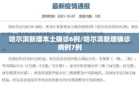 哈尔滨新增本土确诊6例/哈尔滨新增确诊病例7例