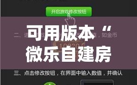 可用版本“微乐自建房辅助工具”科技辅助神器手机版教程
