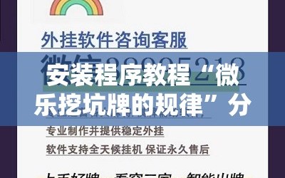 安装程序教程“微乐挖坑牌的规律”分享装挂详细步骤