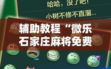 辅助教程“微乐石家庄麻将免费挂”科技辅助神器手机版教程
