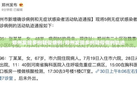 郑州发现多例疑似病例/郑州发现多例疑似病例轨迹