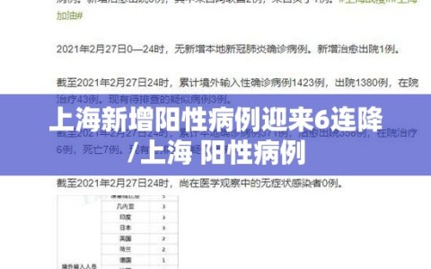 上海新增阳性病例迎来6连降/上海 阳性病例