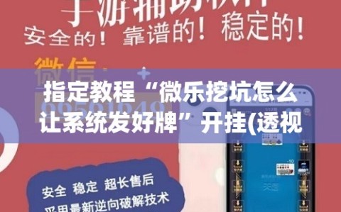 指定教程“微乐挖坑怎么让系统发好牌”开挂(透视)辅助神器
