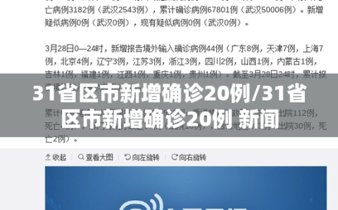 31省区市新增确诊20例/31省区市新增确诊20例 新闻