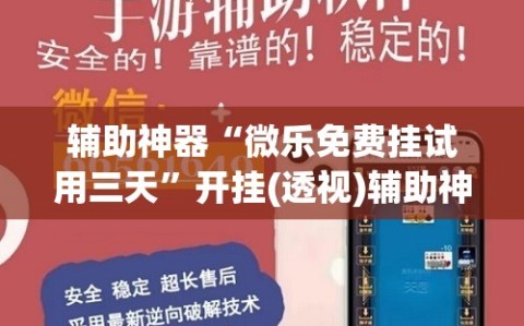 辅助神器“微乐免费挂试用三天”开挂(透视)辅助神器