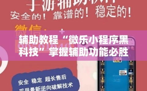 辅助教程“微乐小程序黑科技”掌握辅助功能必胜规则