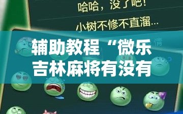 辅助教程“微乐吉林麻将有没有挂!辅助神器插件下载