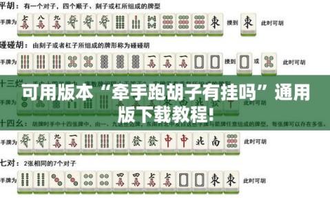 可用版本“牵手跑胡子有挂吗”通用版下载教程!