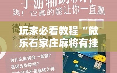 玩家必看教程“微乐石家庄麻将有挂吗”科技辅助神器手机版教程