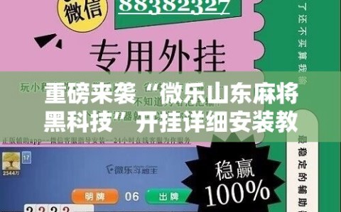 重磅来袭“微乐山东麻将黑科技”开挂详细安装教程