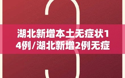 湖北新增本土无症状14例/湖北新增2例无症状