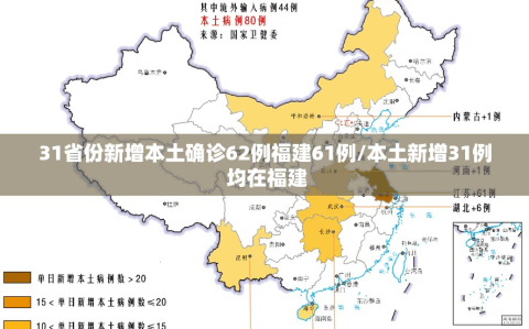 31省份新增本土确诊62例福建61例/本土新增31例 均在福建