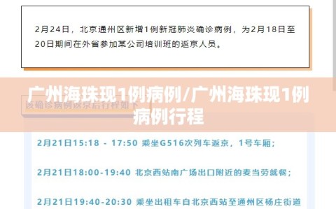 广州海珠现1例病例/广州海珠现1例病例行程