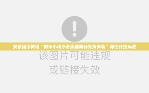 安装程序教程“微乐小程序必赢辅助器免费安装”详细开挂玩法