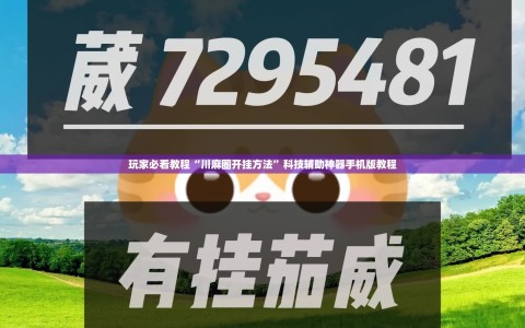 玩家必看教程“川麻圈开挂方法”科技辅助神器手机版教程