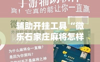 辅助开挂工具“微乐石家庄麻将怎样让牌变好”(必胜开挂神器)