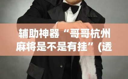 辅助神器“哥哥杭州麻将是不是有挂”(透视挂)辅助透视教程