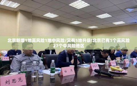 北京新增1地高风险1地中风险/又有5地升级!北京已有1个高风险27个中风险地区