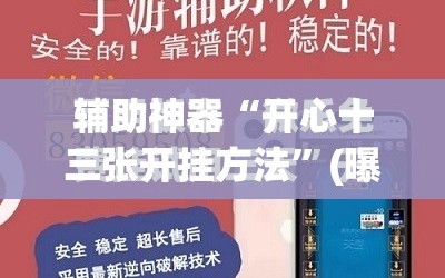 辅助神器“开心十三张开挂方法”(曝光透视必备猫腻)