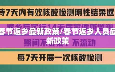 春节返乡最新政策/春节返乡人员最新政策